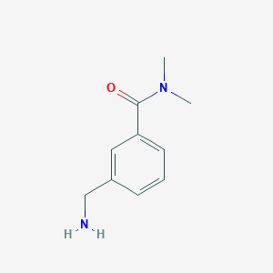 molecular formula C10H14N2O B1284556 3-(aminomethyl)-N,N-dimethylbenzamide CAS No. 863548-47-4