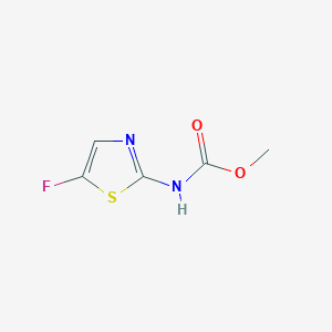 molecular formula C5H5FN2O2S B12845573 Methyl (5-fluoro-1,3-thiazol-2-yl)carbamate 