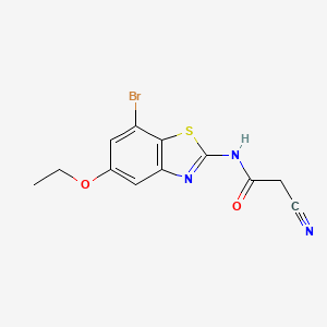 molecular formula C12H10BrN3O2S B12845586 N-(7-Bromo-5-ethoxy-1,3-benzothiazol-2-yl)-2-cyanoacetamide 