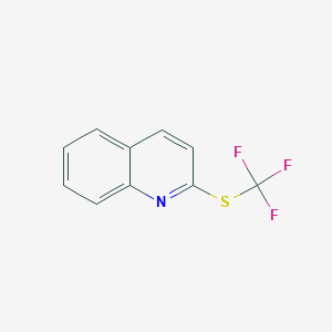 molecular formula C10H6F3NS B12845597 2-((Trifluoromethyl)thio)quinoline 