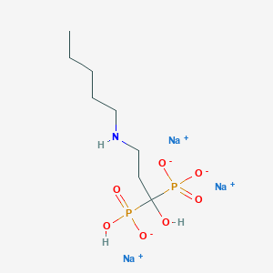 Trisodium;hydroxy-[1-hydroxy-3-(pentylamino)-1-phosphonatopropyl]phosphinate