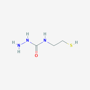 molecular formula C3H9N3OS B12845643 N-(2-Mercaptoethyl)hydrazinecarboxamide 