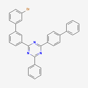 2-([1,1'-Biphenyl]-4-yl)-4-(3'-bromo-[1,1'-biphenyl]-3-yl)-6-phenyl-1,3,5-triazine