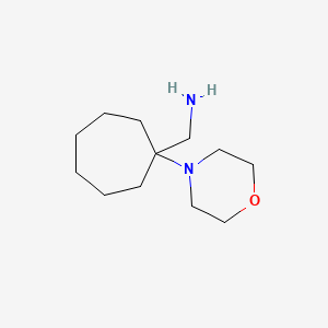 molecular formula C12H24N2O B1284568 (1-Morpholinocycloheptyl)methanamine CAS No. 891638-31-6