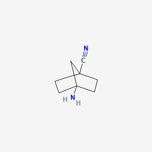 molecular formula C8H12N2 B12845690 4-Aminonorbornane-1-carbonitrile 