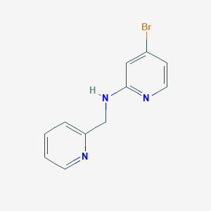 molecular formula C11H10BrN3 B12845767 4-bromo-N-(pyridin-2-ylmethyl)pyridin-2-amine 