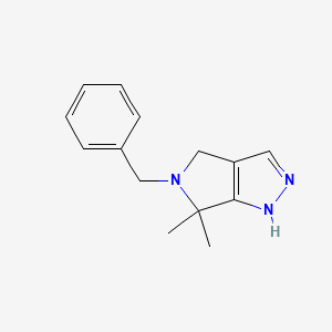 5-Benzyl-6,6-dimethyl-2,4,5,6-tetrahydropyrrolo[3,4-c]pyrazole