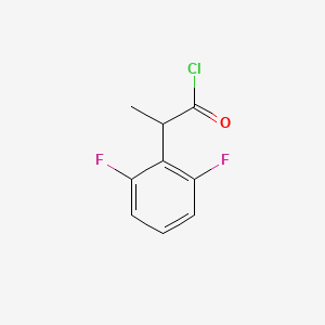 molecular formula C9H7ClF2O B12845806 2-(2,6-Difluorophenyl)propanoyl chloride 