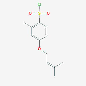 2-Methyl-4-((3-methylbut-2-en-1-yl)oxy)benzenesulfonyl chloride