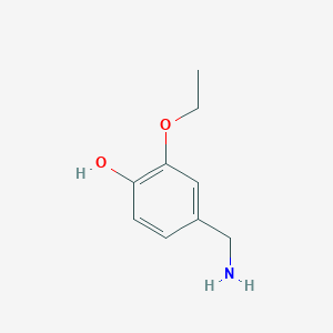 molecular formula C9H13NO2 B1284583 4-(Aminomethyl)-2-ethoxyphenol CAS No. 90643-06-4