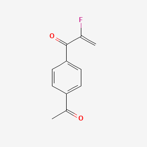 molecular formula C11H9FO2 B12845835 1-(4-Acetylphenyl)-2-fluoroprop-2-en-1-one CAS No. 506437-39-4