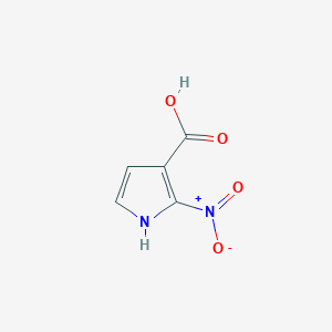 molecular formula C5H4N2O4 B12845866 2-nitro-1H-pyrrole-3-carboxylic acid 