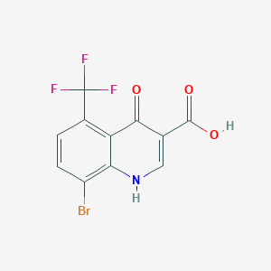 8-Bromo-4-hydroxy-5-(trifluoromethyl)quinoline-3-carboxylic acid