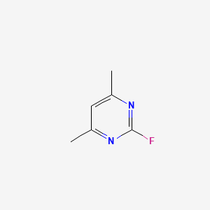 molecular formula C6H7FN2 B12845888 2-Fluoro-4,6-dimethylpyrimidine CAS No. 38953-33-2