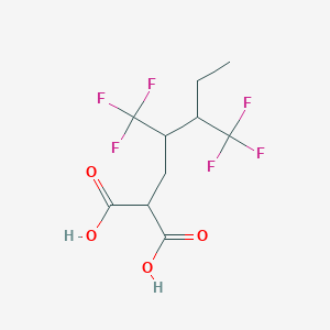 2-[2,3-Bis(trifluoromethyl)pentyl]propanedioic acid