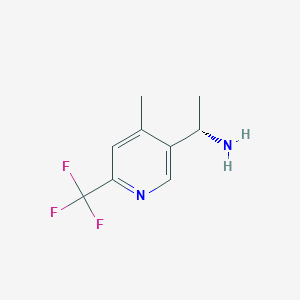 (S)-1-(6-(Trifluoromethyl)-4-methylpyridin-3-yl)ethanamine