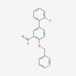 4-(Benzyloxy)-2'-chloro[1,1'-biphenyl]-3-carbaldehyde