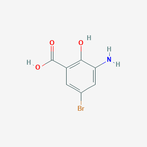 molecular formula C7H6BrNO3 B12845932 3-Amino-5-bromo-2-hydroxybenzoic acid 