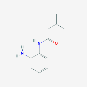 molecular formula C11H16N2O B1284595 N-(2-aminophenyl)-3-methylbutanamide CAS No. 52905-00-7