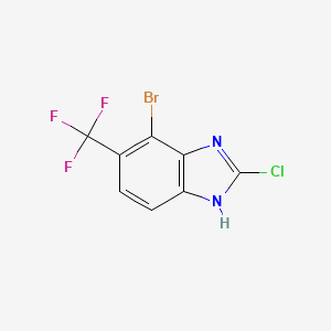 4-Bromo-2-chloro-5-(trifluoromethyl)-1H-1,3-benzimidazole