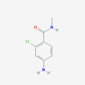 molecular formula C8H9ClN2O B1284596 4-amino-2-chloro-N-methylbenzamide CAS No. 926203-17-0