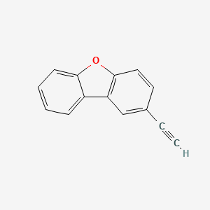 molecular formula C14H8O B12845967 2-Ethynyl-dibenzofuran 