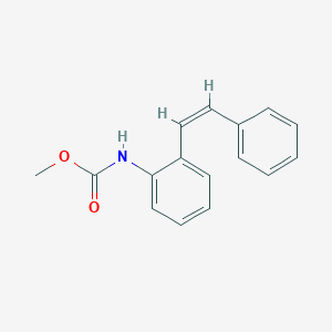 molecular formula C16H15NO2 B12845977 Methyl (Z)-(2-styrylphenyl)carbamate 