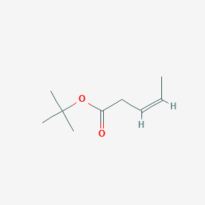 molecular formula C9H16O2 B12845992 tert-butyl (Z)-pent-3-enoate 