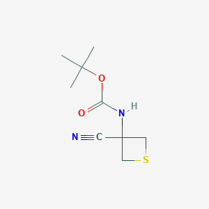 tert-Butyl N-(3-cyanothietan-3-yl)carbamate