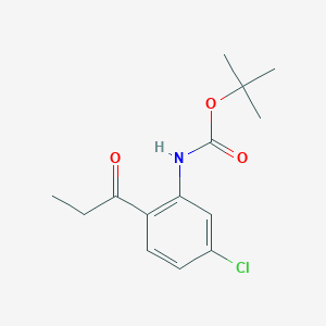 (5-Chloro-2-propionyl-phenyl)-carbamic acid tert-butyl ester