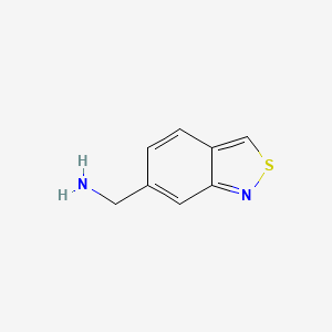 molecular formula C8H8N2S B12846005 Benzo[c]isothiazol-6-ylmethanamine 