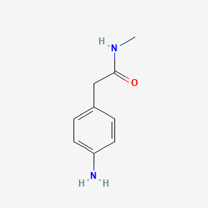 molecular formula C9H12N2O B1284603 2-(4-aminophenyl)-N-methylacetamide CAS No. 32637-62-0