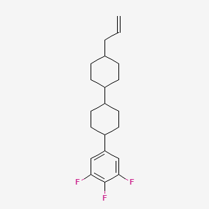 molecular formula C21H27F3 B12846042 (trans,trans)-4-Allyl-4'-(3,4,5-trifluorophenyl)-1,1'-bi(cyclohexane) 