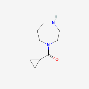molecular formula C9H16N2O B1284607 环丙基(1,4-二氮杂环戊-1-基)甲酮 CAS No. 926237-53-8