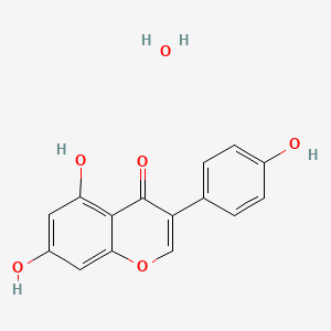 molecular formula C15H12O6 B12846097 5,7-Dihydroxy-3-(4-hydroxyphenyl)-4H-chromen-4-one hydrate 