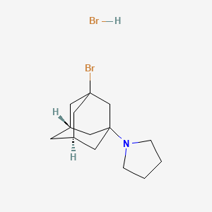 1-[(5S,7R)-3-bromo-1-adamantyl]pyrrolidine;hydrobromide