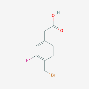 4-(Bromomethyl)-3-fluorophenylacetic acid