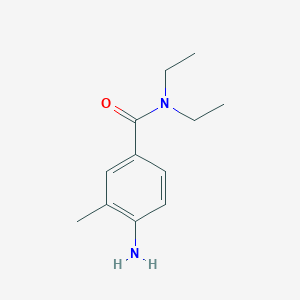molecular formula C12H18N2O B1284612 4-氨基-N,N-二乙基-3-甲基苯甲酰胺 CAS No. 926229-45-0