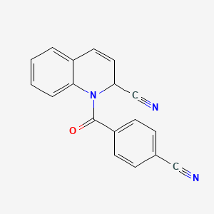 1-(4-Cyanobenzoyl)-1,2-dihydroquinoline-2-carbonitrile