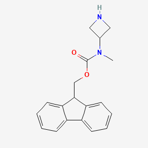 molecular formula C19H20N2O2 B12846149 9H-Fluoren-9-ylmethyl N-(azetidin-3-yl)-N-methyl-carbamate 