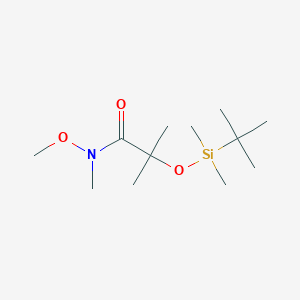 2-((tert-Butyldimethylsilyl)oxy)-N-methoxy-N,2-dimethylpropanamide