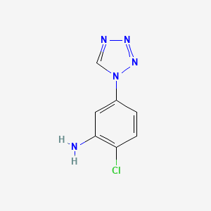 molecular formula C7H6ClN5 B1284616 2-Chlor-5-(1H-Tetrazol-1-yl)anilin CAS No. 926200-13-7