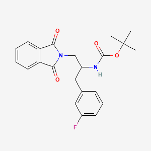 tert-Butyl (1-(1,3-dioxoisoindolin-2-yl)-3-(3-fluorophenyl)propan-2-yl)carbamate