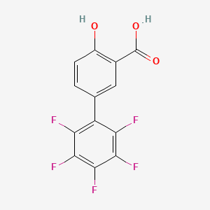 2',3',4',5',6'-Pentafluoro-4-hydroxy[1,1'-biphenyl]-3-carboxylic acid