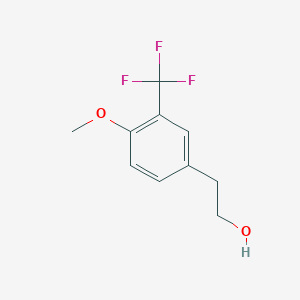 molecular formula C10H11F3O2 B12846190 2-(4-Methoxy-3-(trifluoromethyl)phenyl)ethanol 