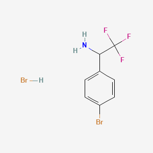 1-(4-Bromo-phenyl)-2,2,2-trifluoro-ethylamine hydrobromide