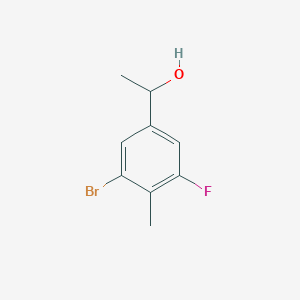 1-(3-Bromo-5-fluoro-4-methylphenyl)ethan-1-ol