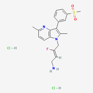 (Z)-4-(2,5-Dimethyl-3-(3-(methylsulfonyl)phenyl)-1H-pyrrolo[3,2-b]pyridin-1-yl)-3-fluorobut-2-en-1-amine dihydrochloride