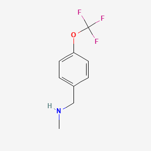 molecular formula C9H10F3NO B1284625 N-甲基-1-(4-(三氟甲氧基)苯基)甲胺 CAS No. 906645-42-9