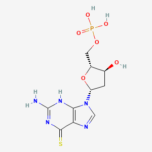 molecular formula C10H14N5O6PS B12846293 6-Thio-2'-deoxyguanosine-5'-monophosphate 